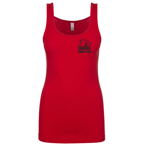 #01B+ Tank (Unisex or Ladies Cut) - Swim Team Logo with quote on back