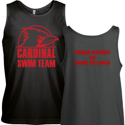 #03B+ Tank (Unisex or Ladies Cut) - Swim Team Supporter Logo