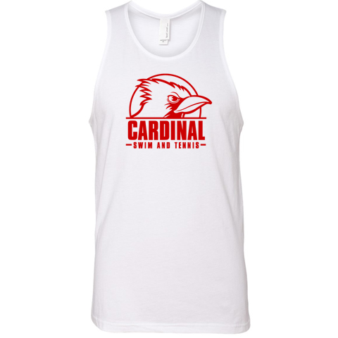 #04B+ Tank (Unisex or Ladies Cut) - Cardinal Logo - Full Front Chest