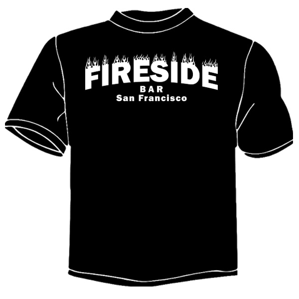 Black Fireside Flames Shirt