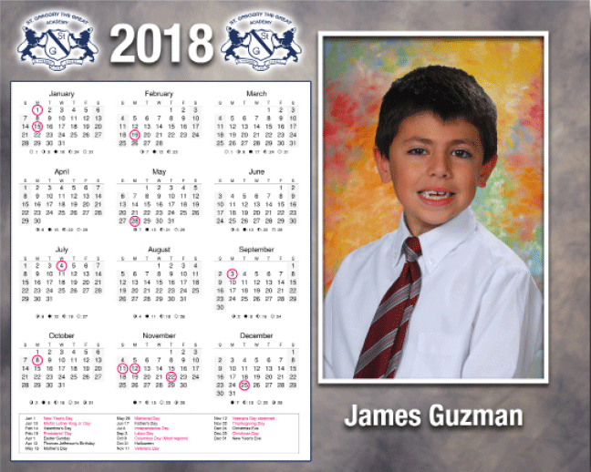 ITEM H - 8"x10" CALENDAR