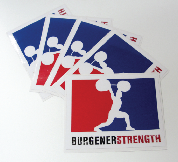 (s1) Burgerner Strength Stickers