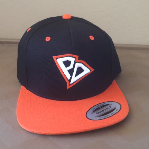 Black And Orange Snapback