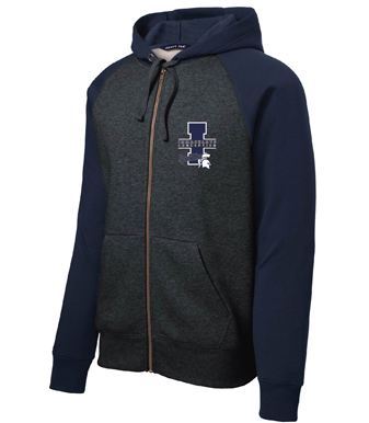 01. Full Zip Raglan Colorblock Fleece Jacket