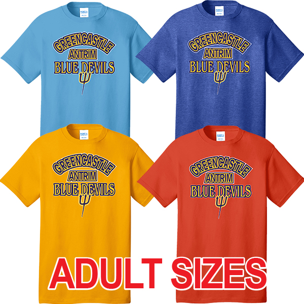 GU01ASST Adult Unisex Short Sleeve Tee Shirt