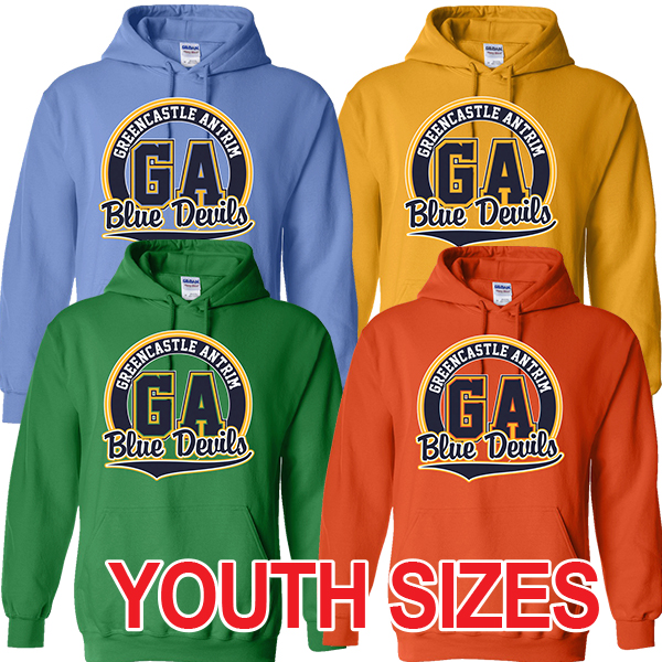 GB0318500 Youth Unisex 50/50 Blend Pullover Hoody