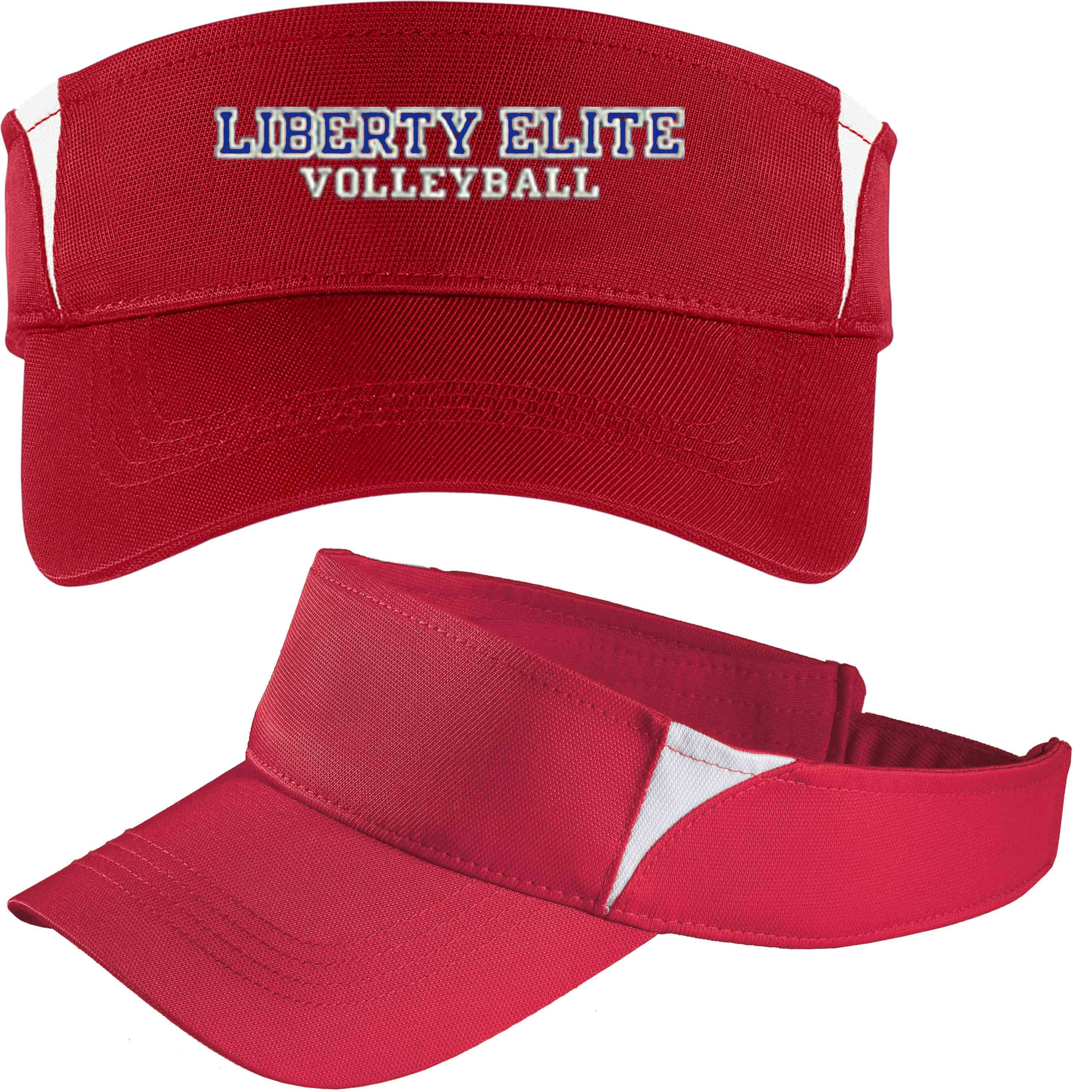 LEZ-STC13RD RED/WHITE DRYZONE MOISTURE WICKING VISOR