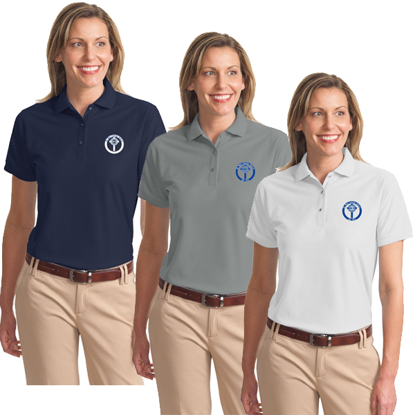 C2-L500 Ladies Silk Touch Polo with Embroidered Logo