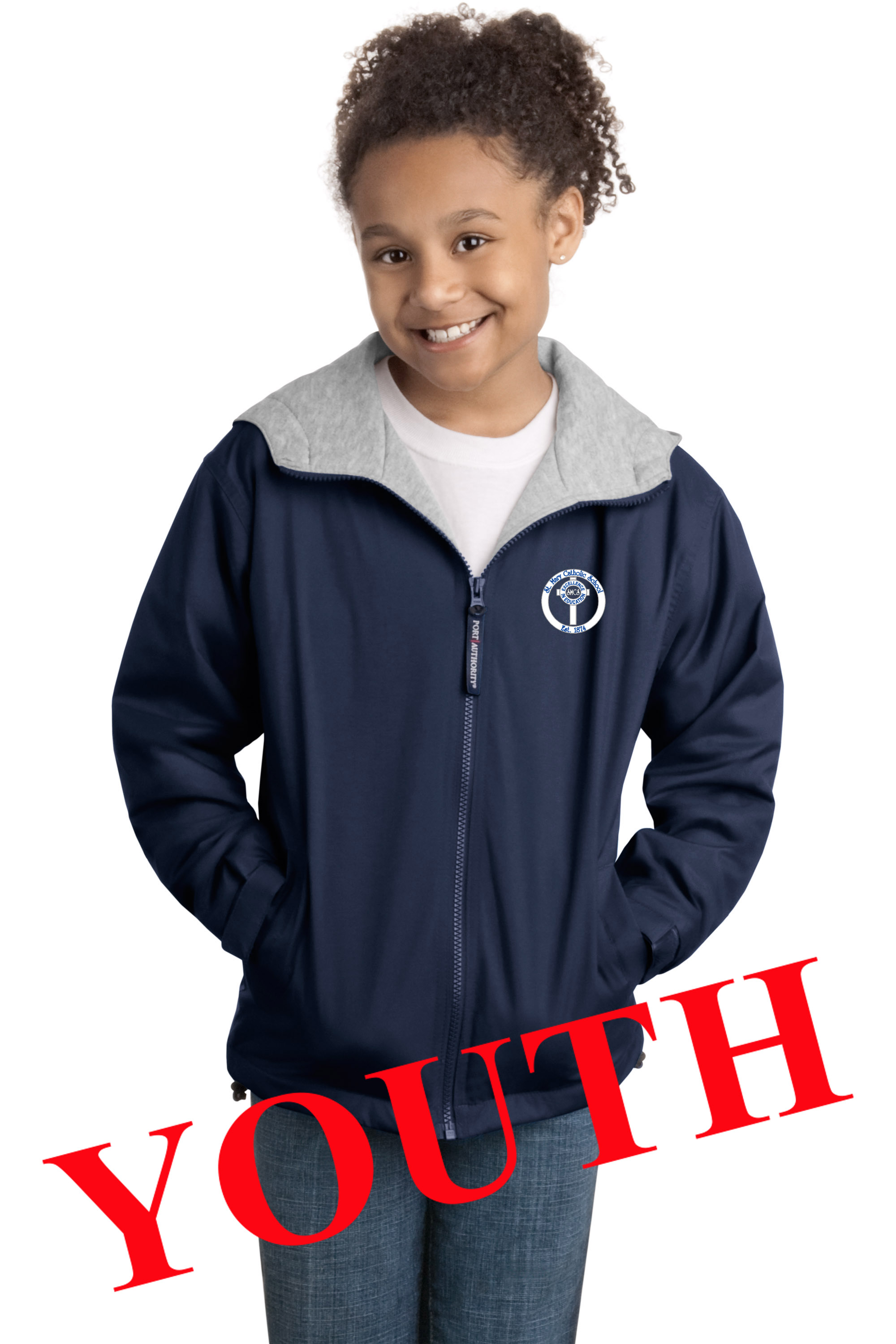 D2-YP56 Youth Team Jacket with Embroidery Left Chest