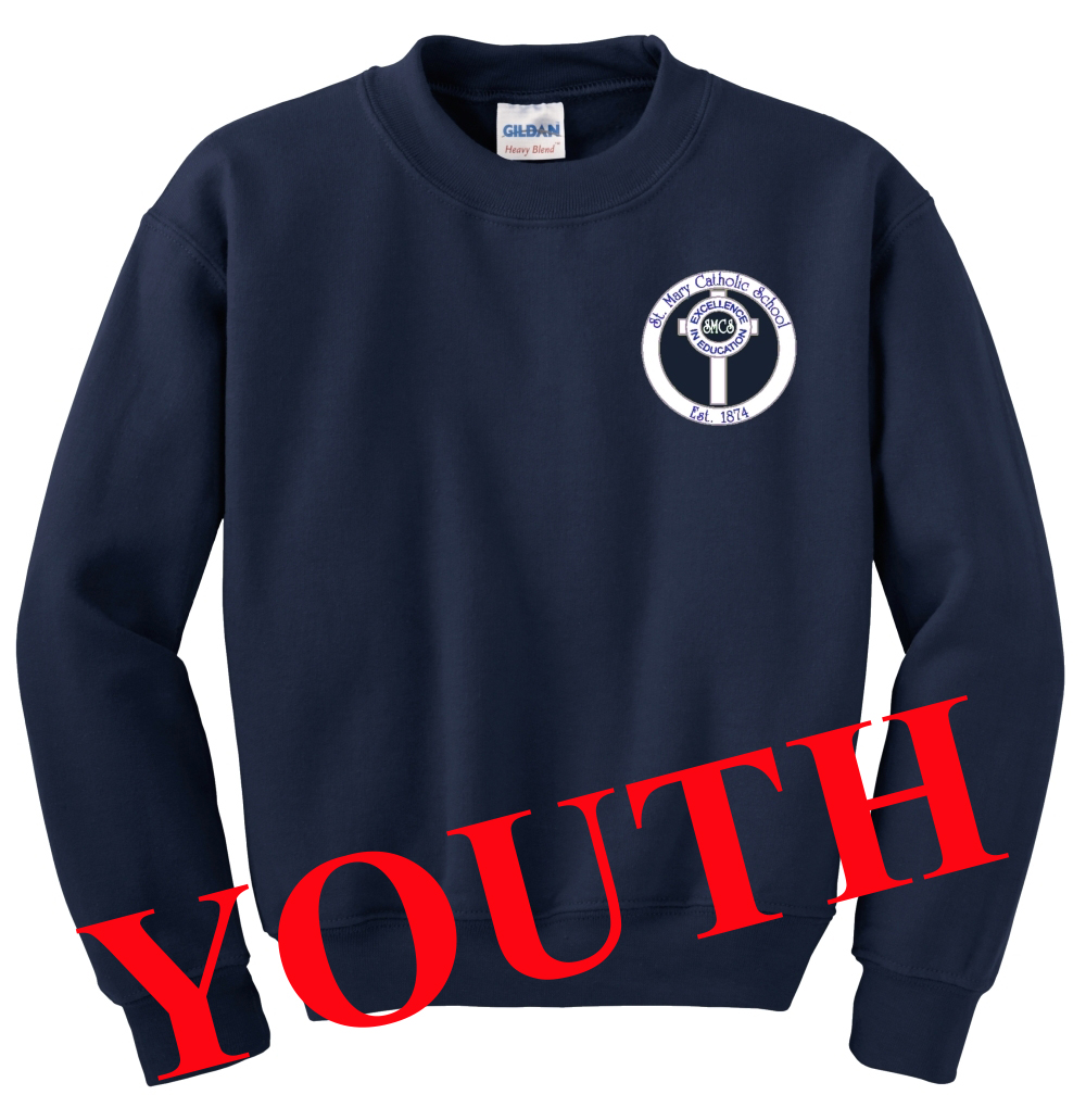 B1Y-18000 Youth Fleece Crew Neck Sweatshirt