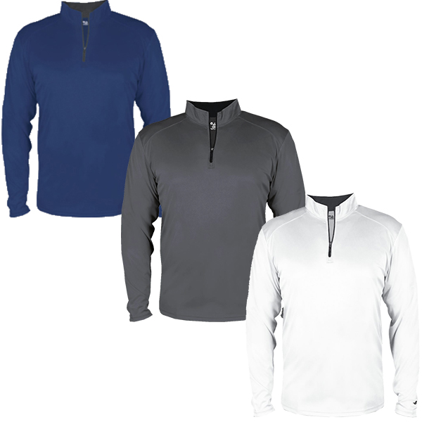 M054102-Men's Badger Light Stretch-Poly 1/4 Zip Shirt