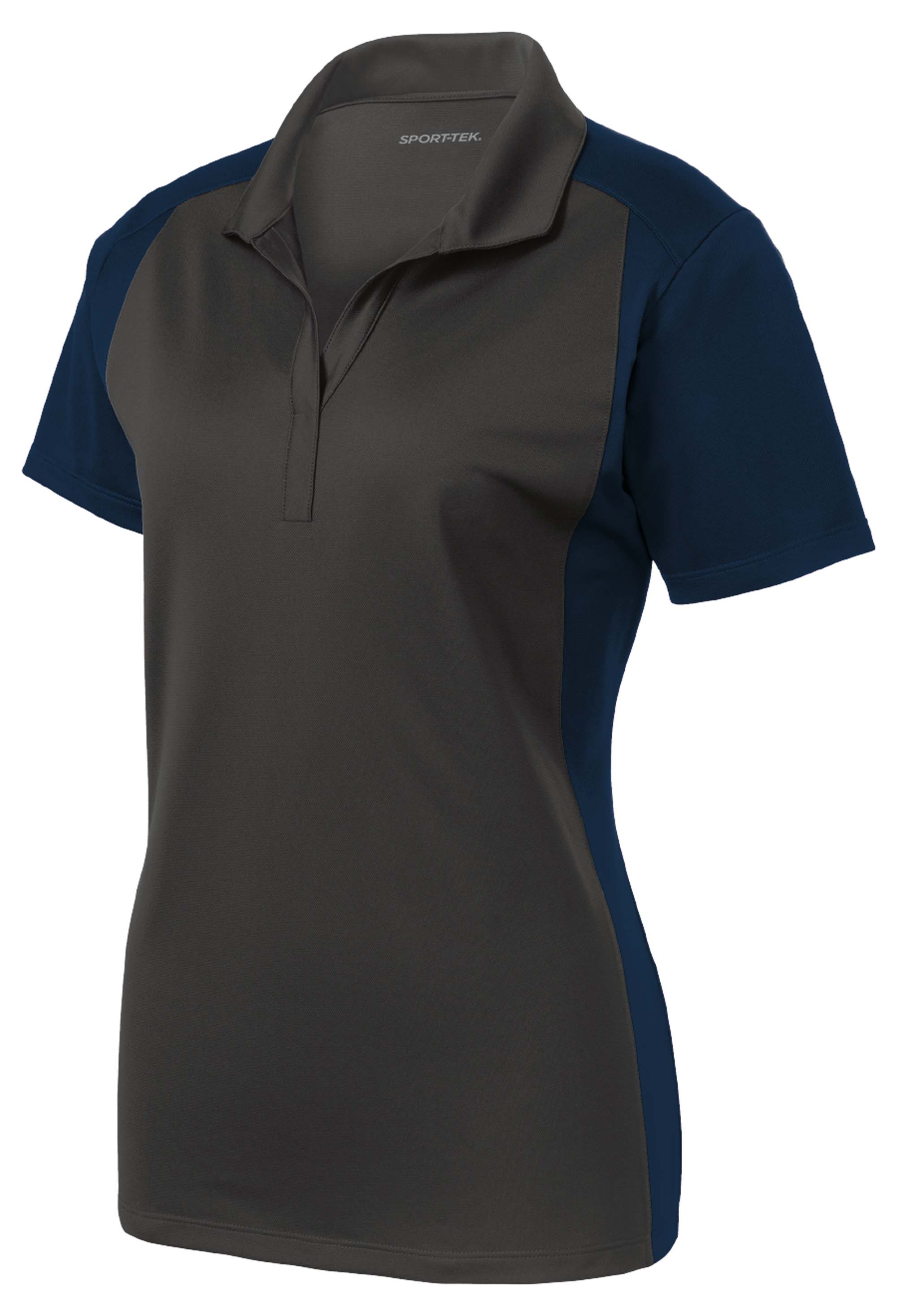 L02LST652-Ladies Sport-Tek Colorblock Micropique Sport-Wick® Polo