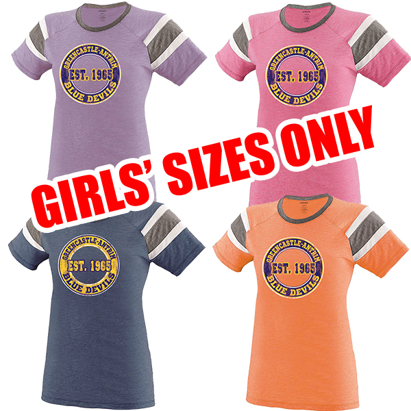 GB3014 Girl's Augusta Short Sleeve Fanatic Tee