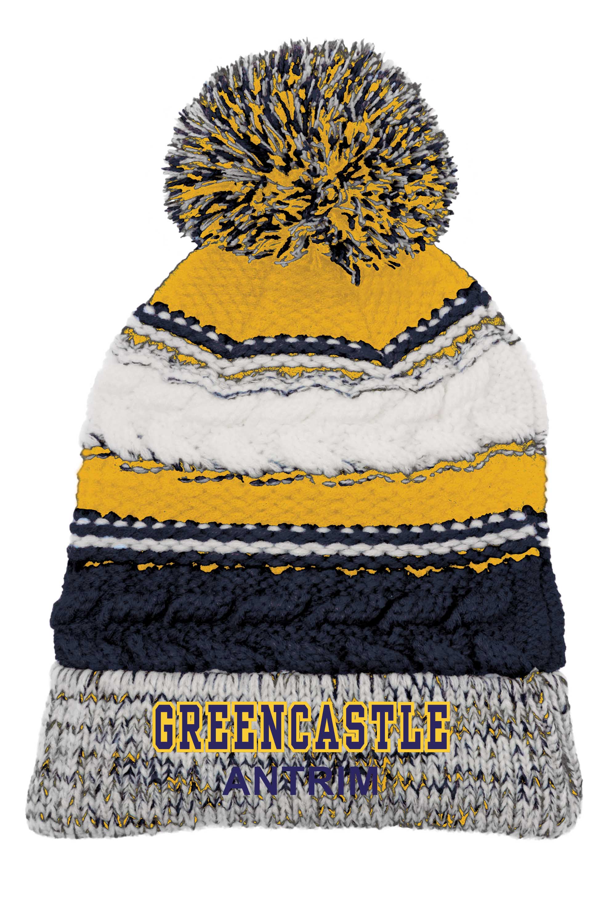 GZSTC21 Sport-Tek Pom Pom Team Beanie - One Size Fits All