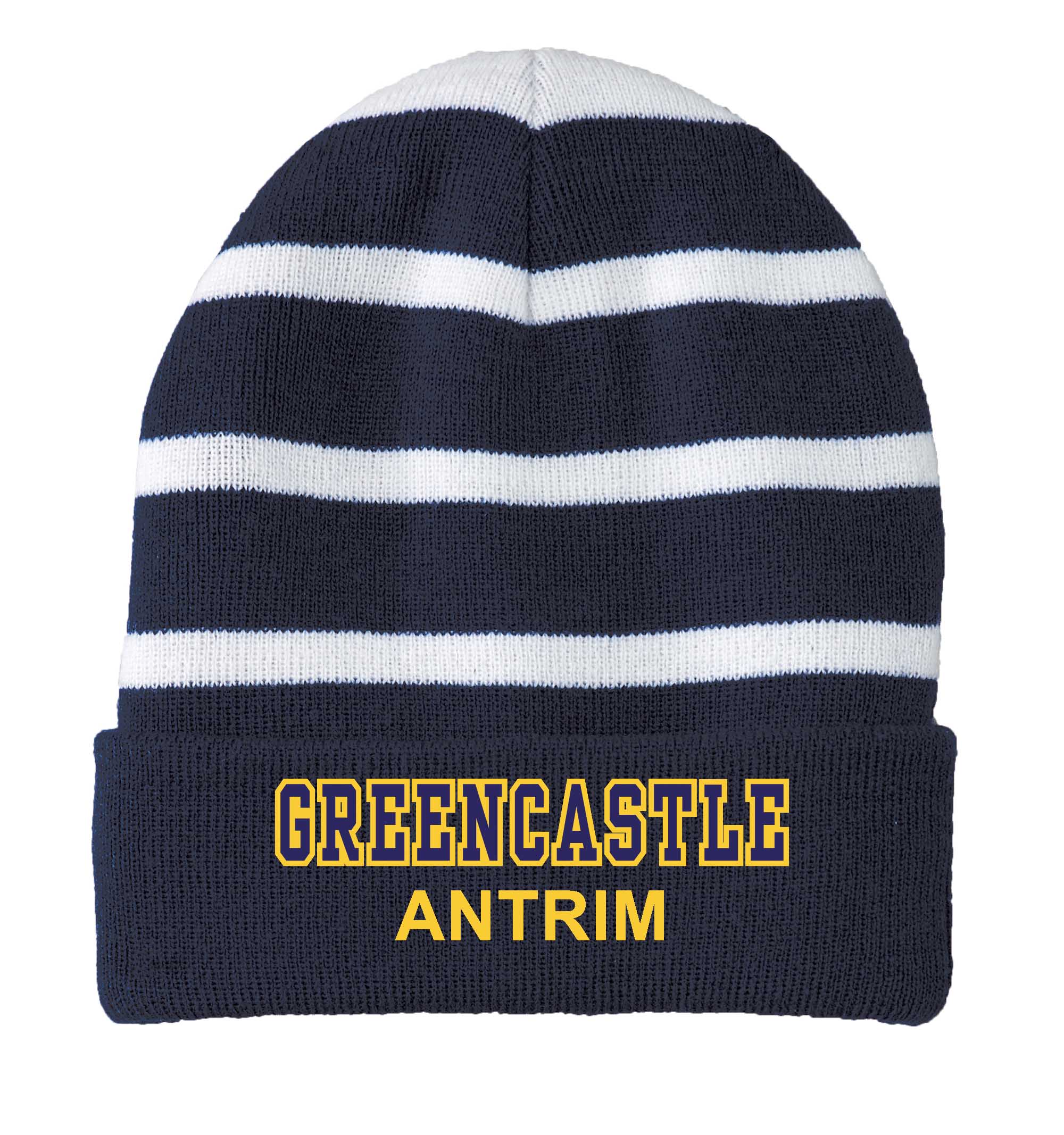 GZSTC31 Sport-Tek Striped Beanie with Solid Band