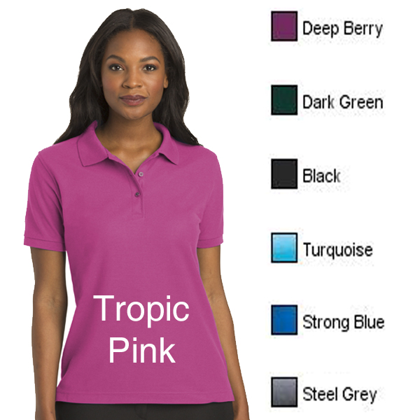 A03-L500 Ladies Silk Touch Polo Shirts