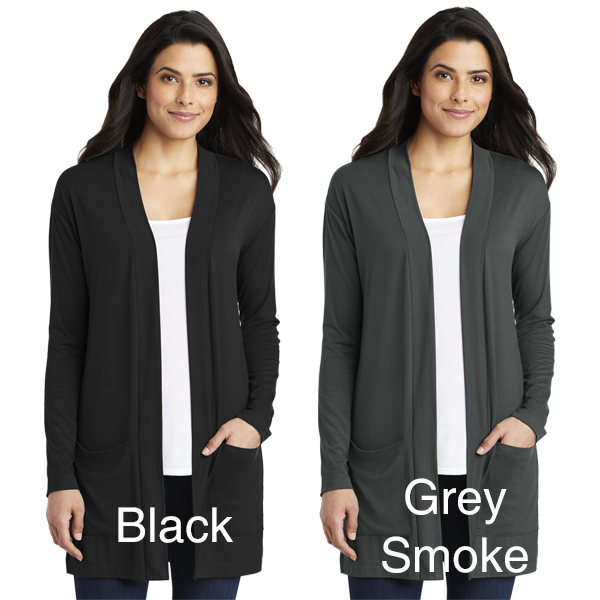 A08-LK5434 Ladies Long Pocket Concept Cardigan