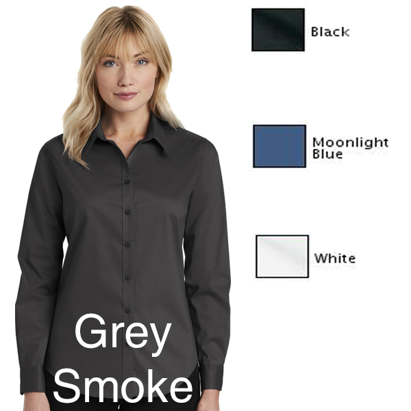 A09-L646 Ladies Stretch Poplin Shirt