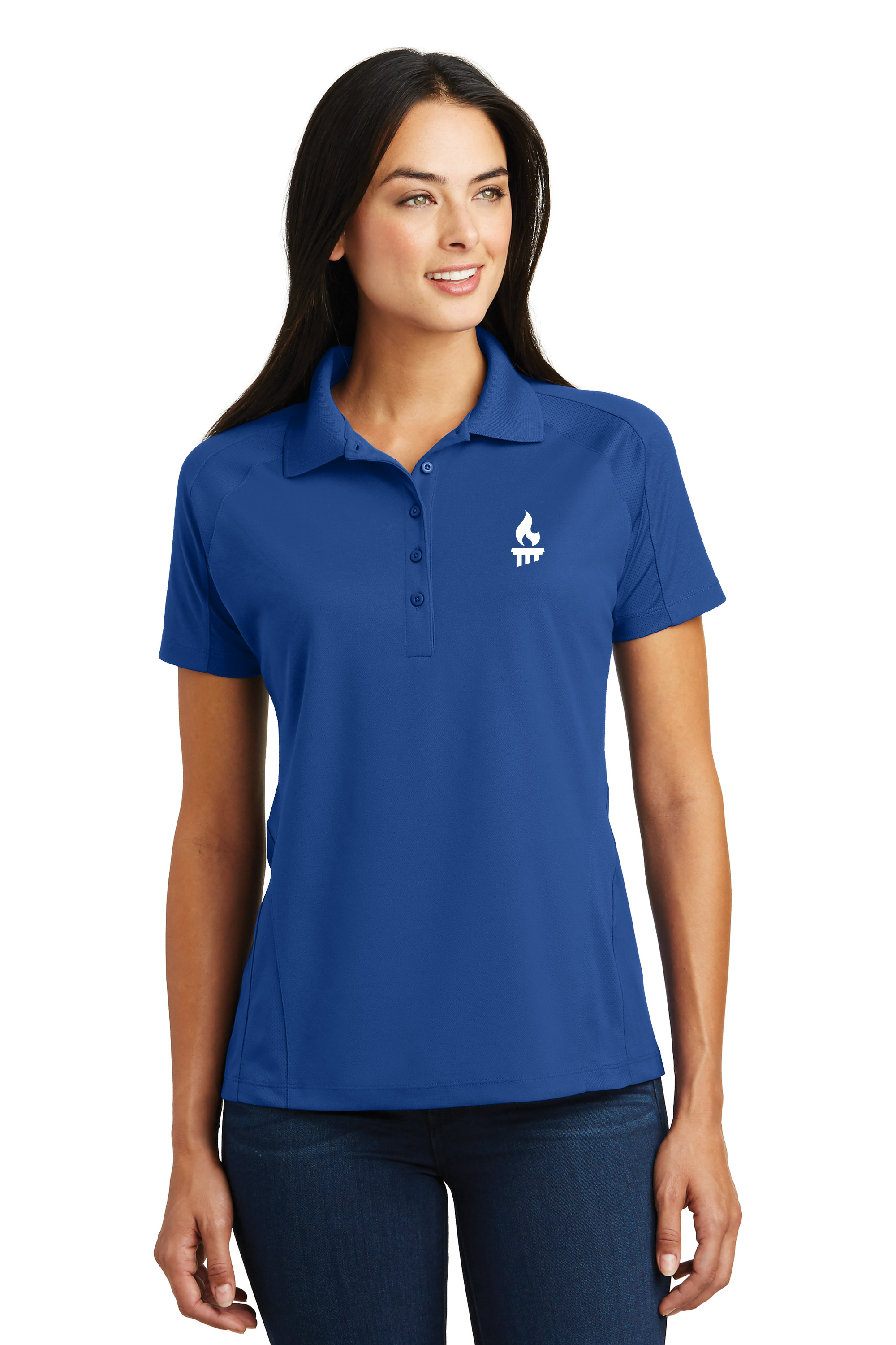 L4L474Roy - Royal Blue Sport-Tek Ladies Dri-Mesh Pro Polo