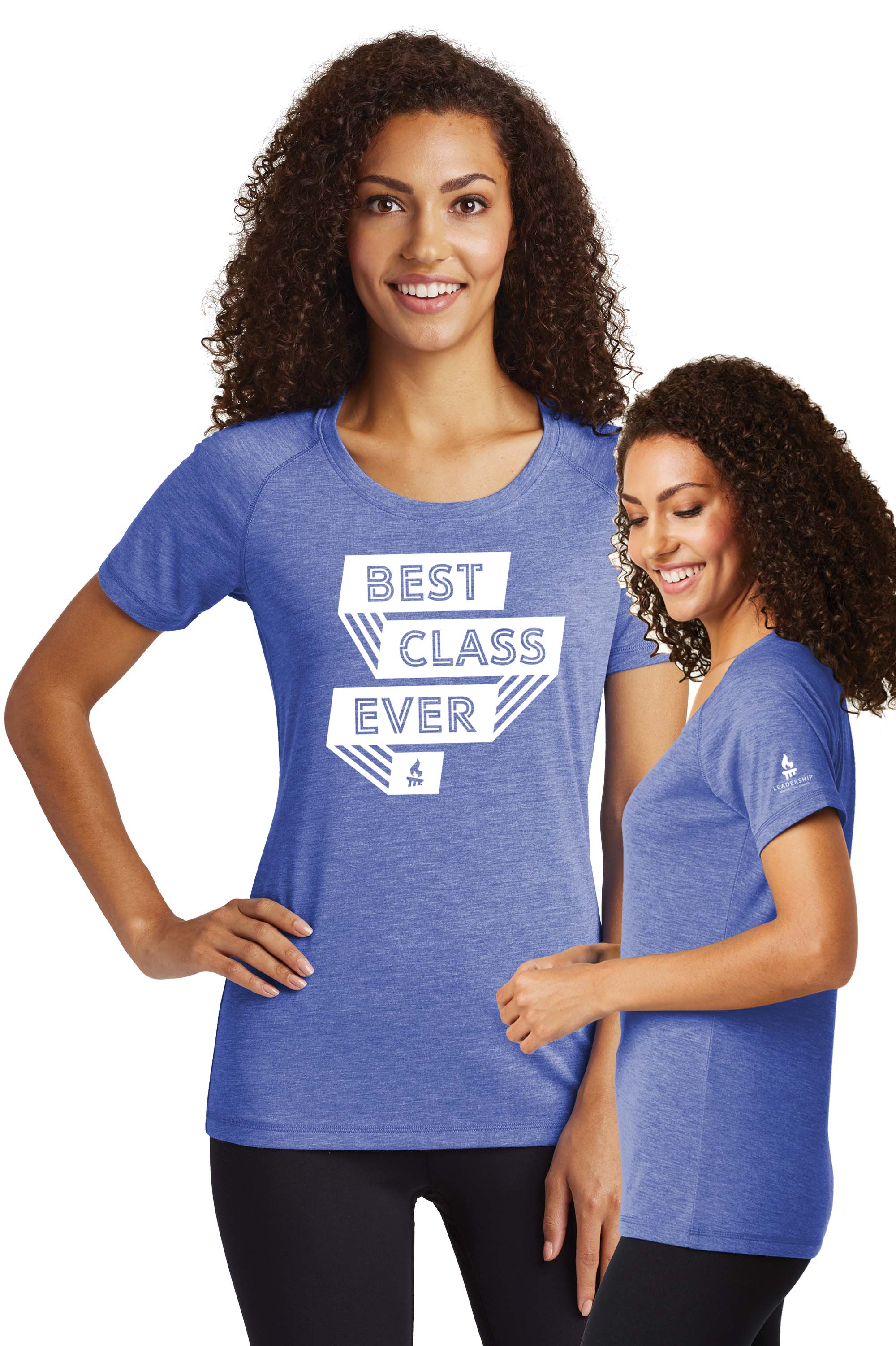 L5LST400TrRoy - True Royal Sport-Tek Ladies PosiCharge Tri-Blend Wicking Scoop Neck Raglan Tee