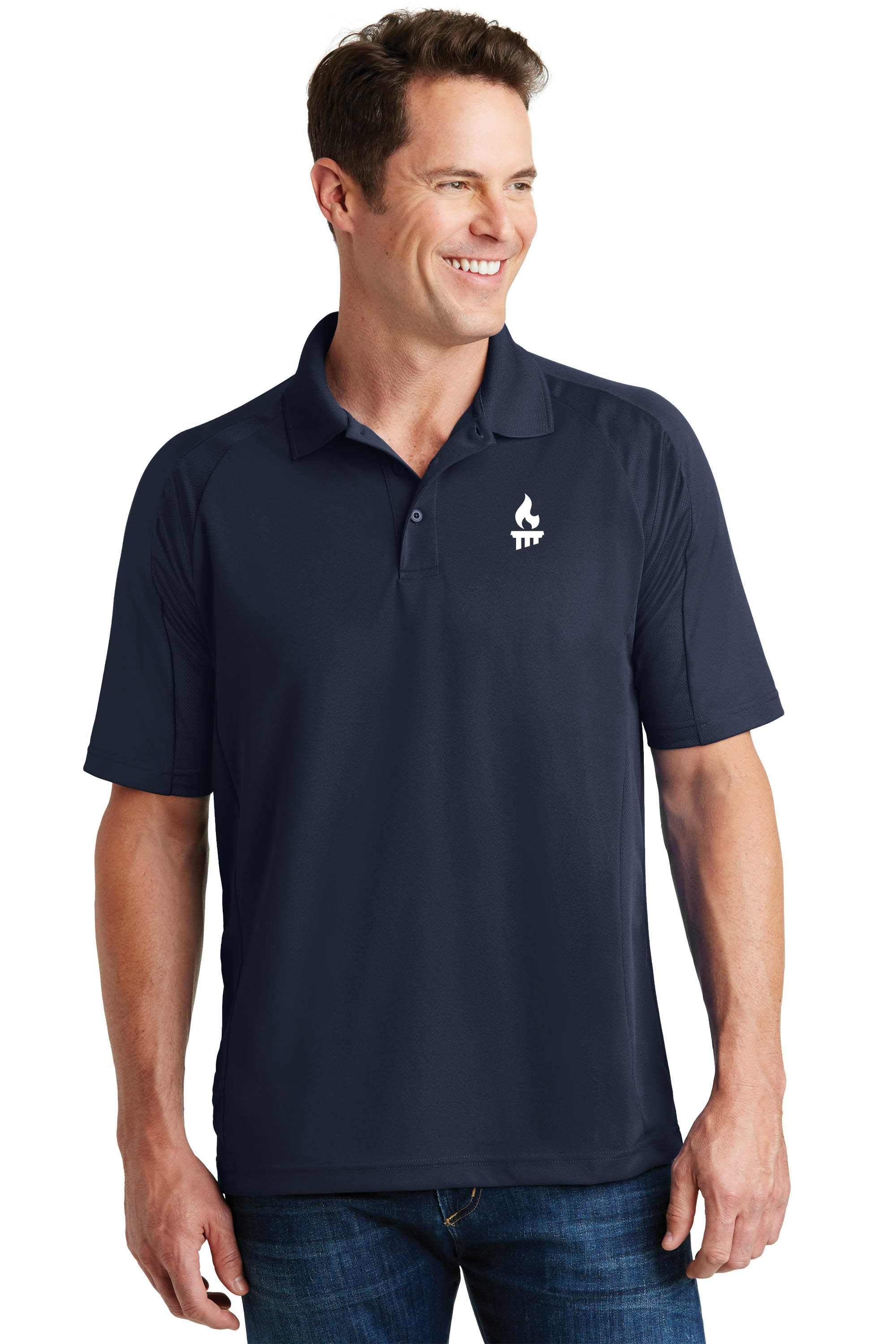M3T474Nv - Navy Blue Sport-Tek Dri-Mesh Pro Polo