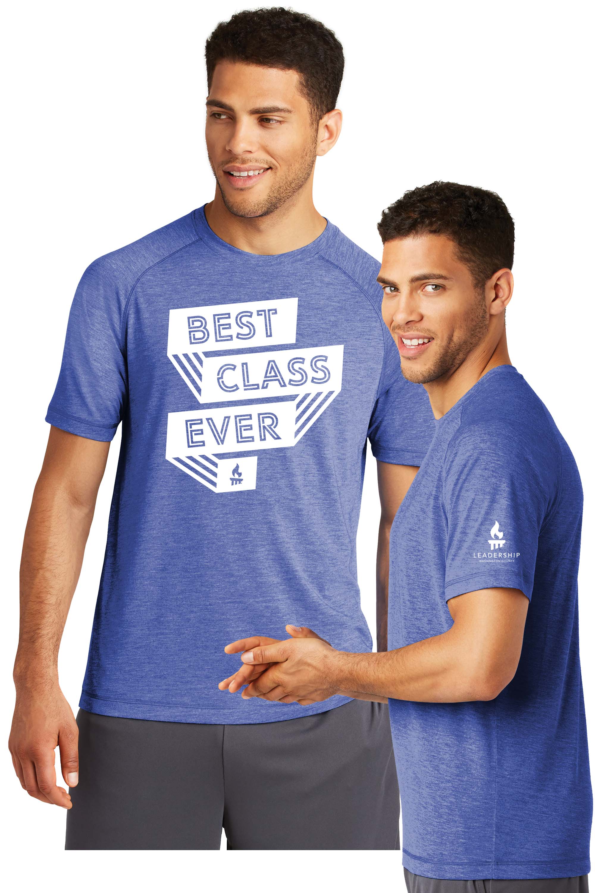 M4ST400TrRoy - True Royal Blue Sport-Tek PosiCharge Tri-Blend Wicking Raglan Tee