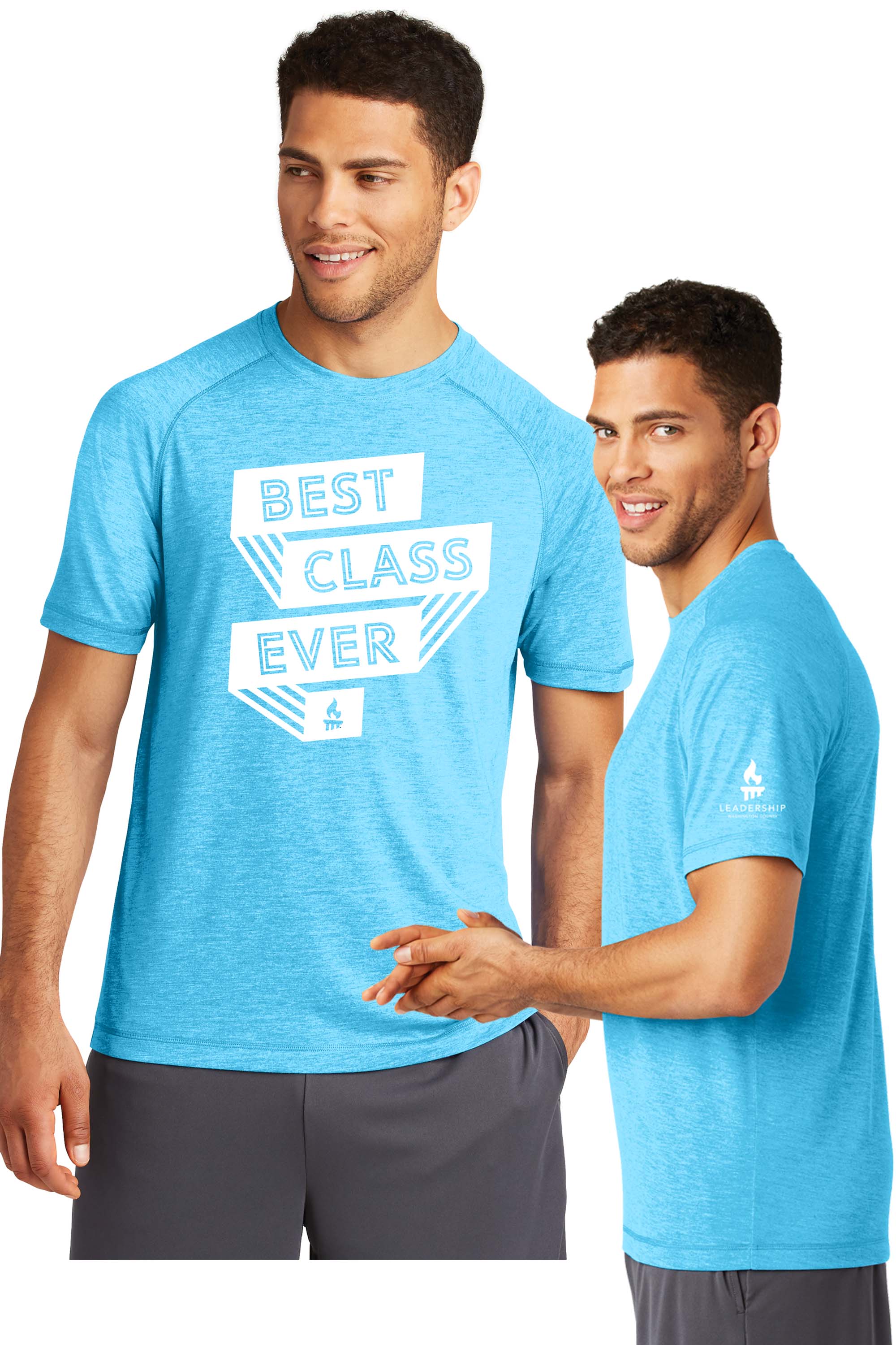 M4ST400PB - Pond Blue Sport-Tek PosiCharge Tri-Blend Wicking Raglan Tee