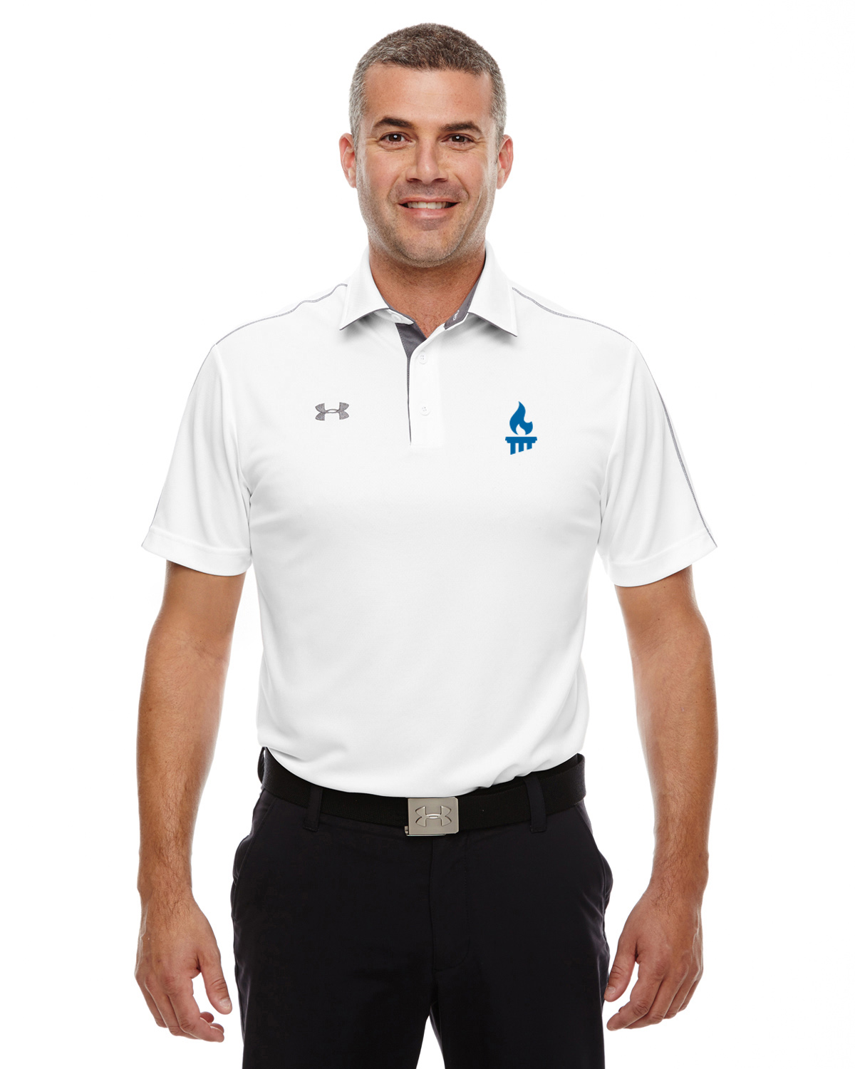 M61283703Grght - Graphite Under Armour Men's Tech Polo