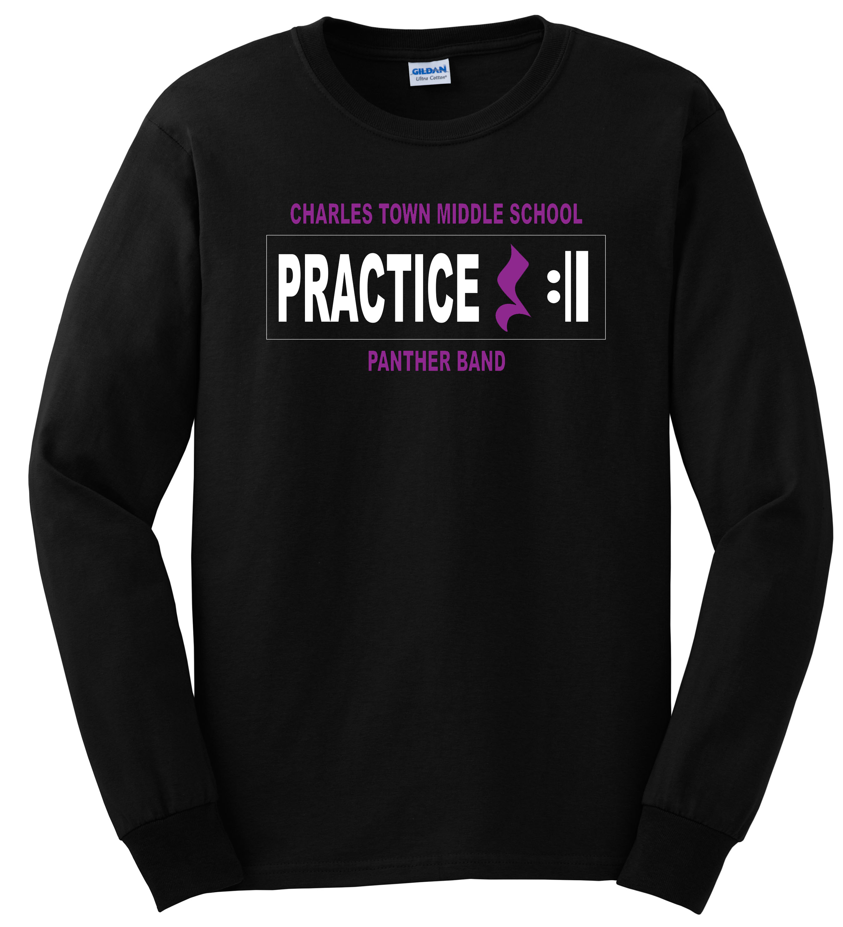 05BPC450LS Adult BAND Ring Spun Cotton Long Sleeve Tee