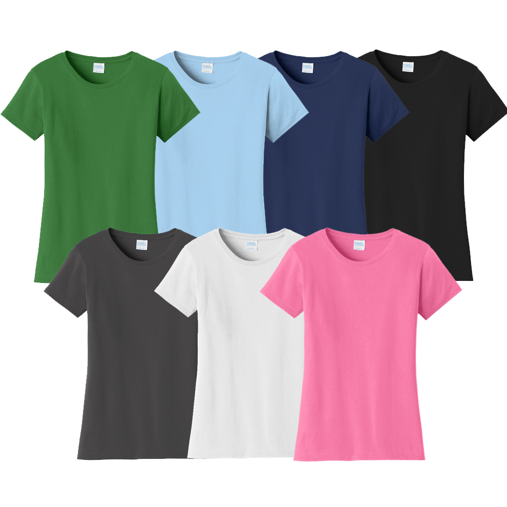 07 Ladies Ring Spun Cotton Crewneck T-Shirt