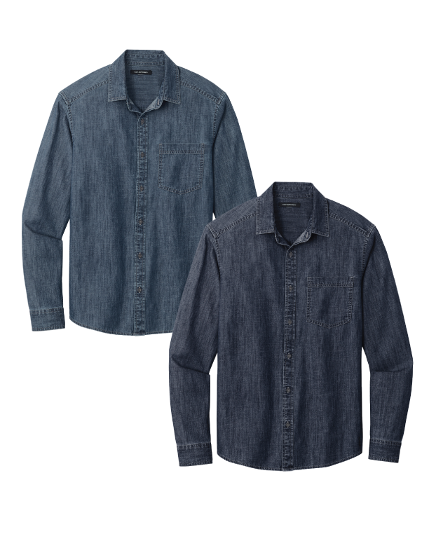 M045 Men's Long Sleeve Denim Shirt