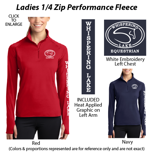 <b>#06-LST850 Ladies 1/4 Zip Moisture Control Pullover</b>