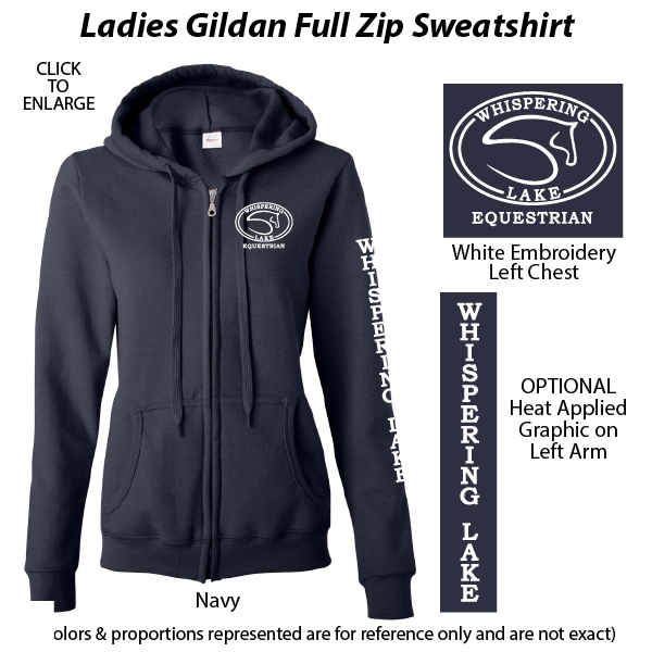 <b>#02-18600L Ladies Full-Zip  Hooded Sweatshirt</b>