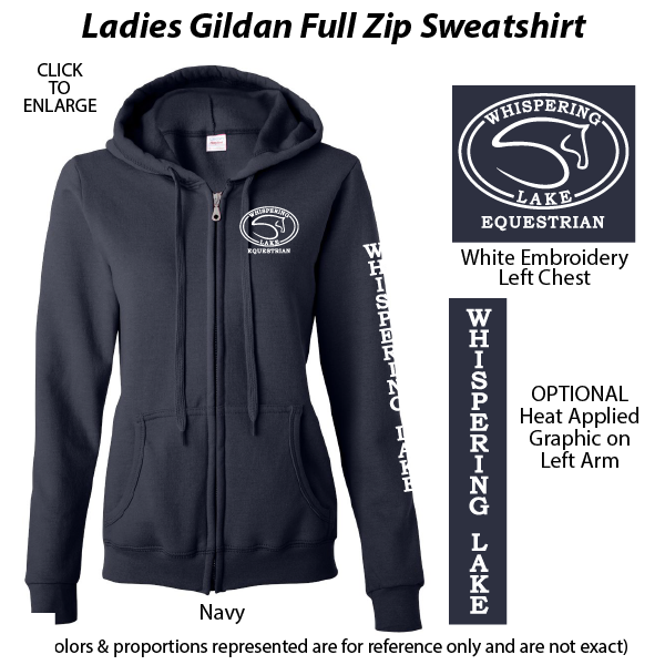 <b>#02-18600L Ladies Full-Zip Hooded Sweatshirt</b>