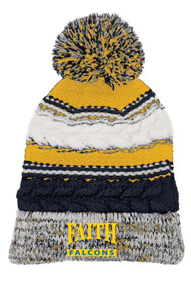 ZD - Navy/Gold/White Pom Hat STC21