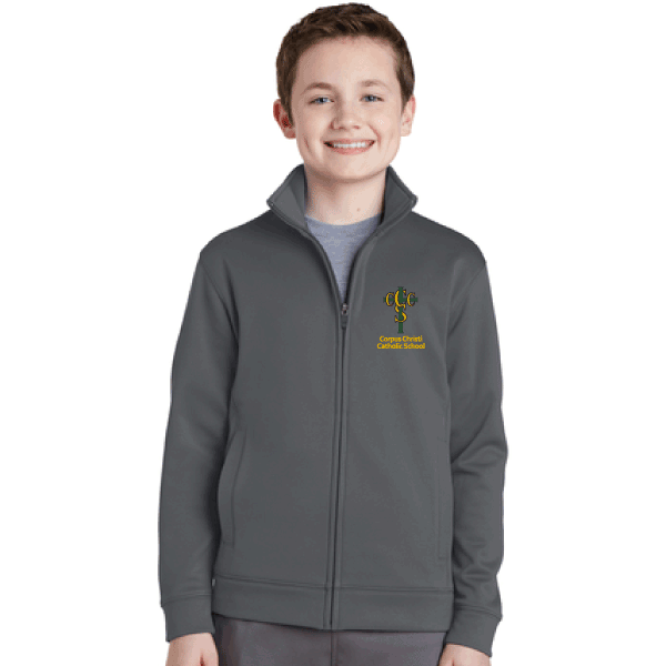L - YOUTH Fleece Full Zip Jacket YST241