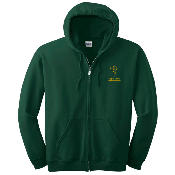 L ADULT Full Zip Hoodie<br>G186