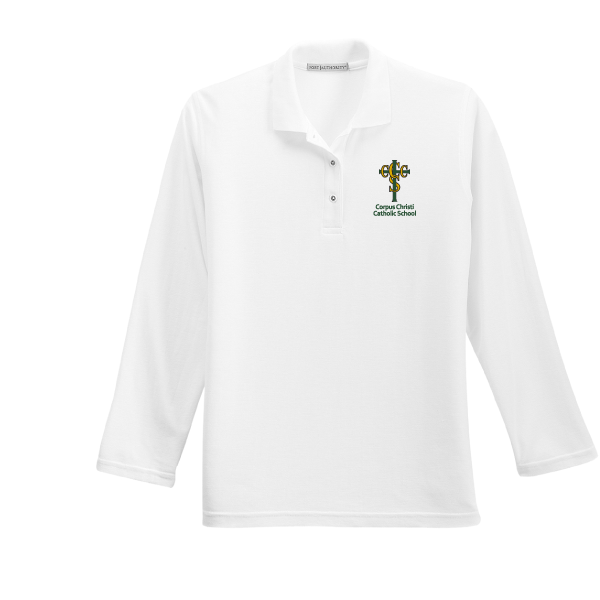 F LADIES LS Polo<br> *UNIFORM APPROVED*<br>L500LS