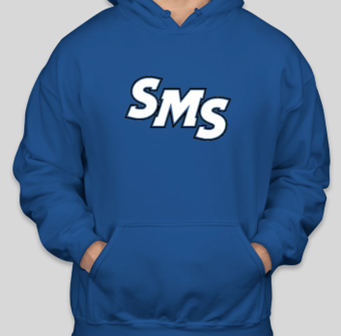 79 SEDGEFIELD SMS HOODED SWEATSHIRT (ROYAL BLUE)