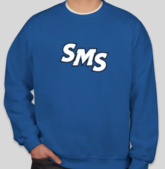 80 SEDGEFIELD SMS CREW NECK SWEATSHIRT (ROYAL BLUE)