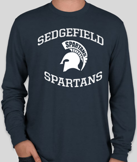 04A District ® Perfect Tri Long Sleeve Tee (DM 132) NAVY HEATHER