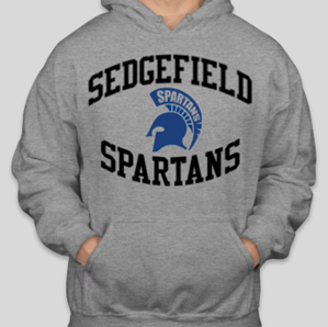 78.5 SEDGEFIELD LOGO HOODED SWEATSHIRT (TWO COLOR LOGO)