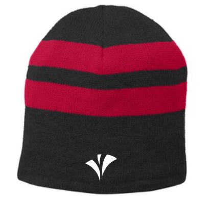 Port & Co Fleece Lined Striped Beanie C922