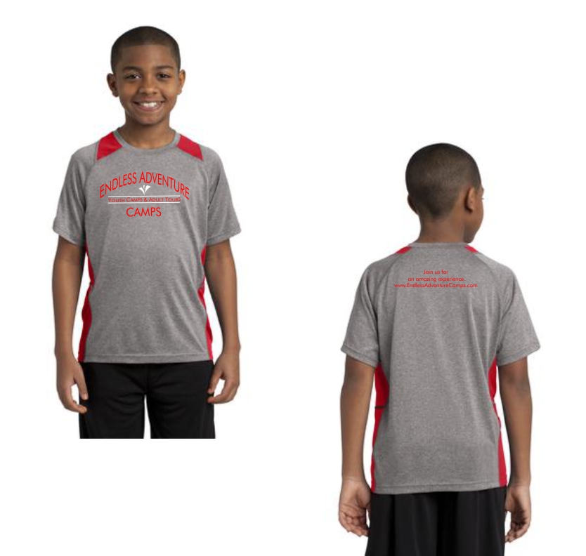 Sport-Tek Youth Heather Colorblock Contender Tee YST361