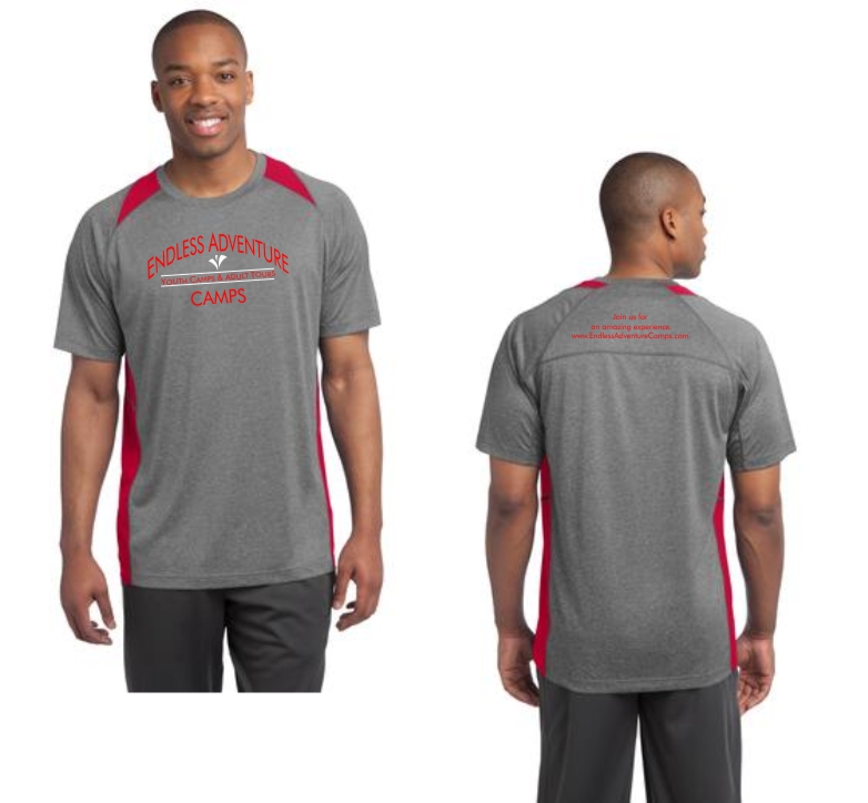 Sport-Tek Heather Colorblock Contender Tee. ST361.