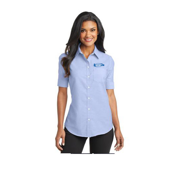 Port Authority Short Sleeve SuperPro Oxford Shirt - Ladies