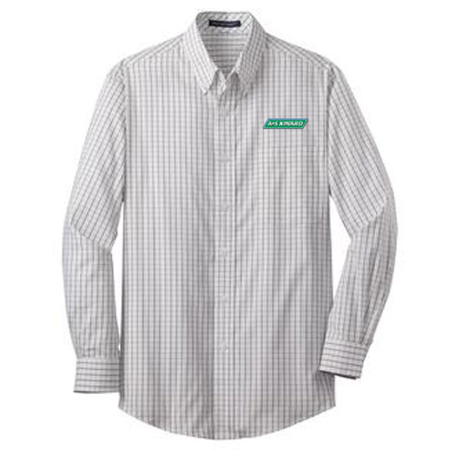 H S642 Men's Tattersall Long Sleeve Shirt