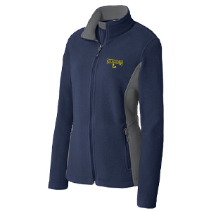P L216 Ladies' Colorblock Full-Zip Polar Fleece Jkt.