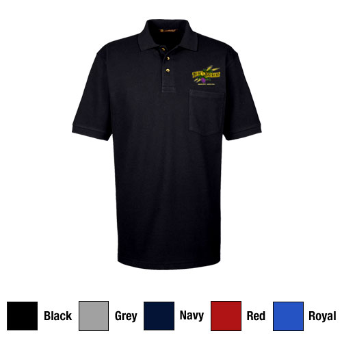 B M200P Unisex Pique Knit Pocket Polo
