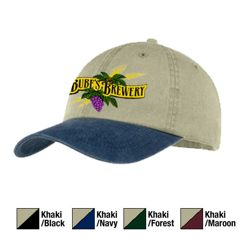 J CP83 Two-Tone Pigment Dyed Cap